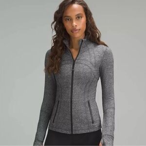 lululemon athletica Heathered Gray Full-Zip Utility Jacket